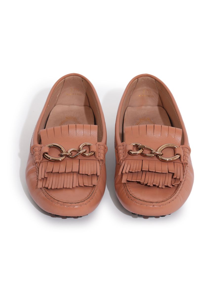 Tod's Tan Fringe Women's Loafers Size: 37.5