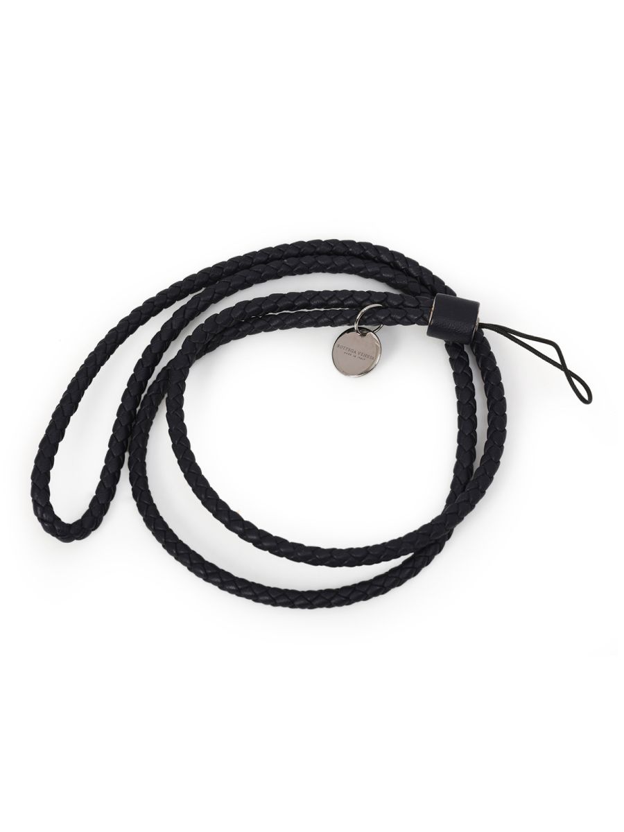 Bottega Veneta Black Intrecciato Long Bracelet