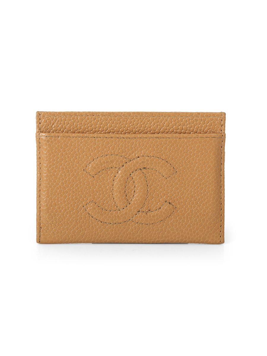 Chanel Beige Card Holder Small
