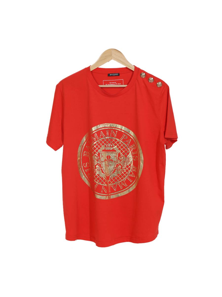Red Cotton Unisex T-Shirt/Size-XL