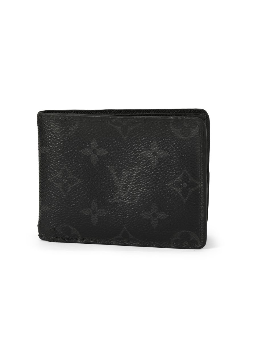 Louis Vuitton Black Monogram Bifold Wallet One Size