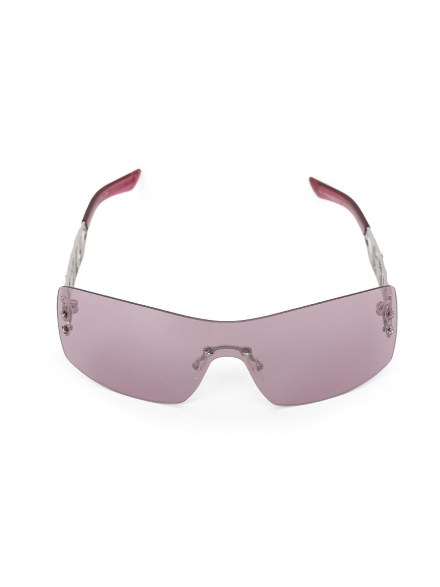 Dior Heart Core Vintage Rimless Shield Sunglasses