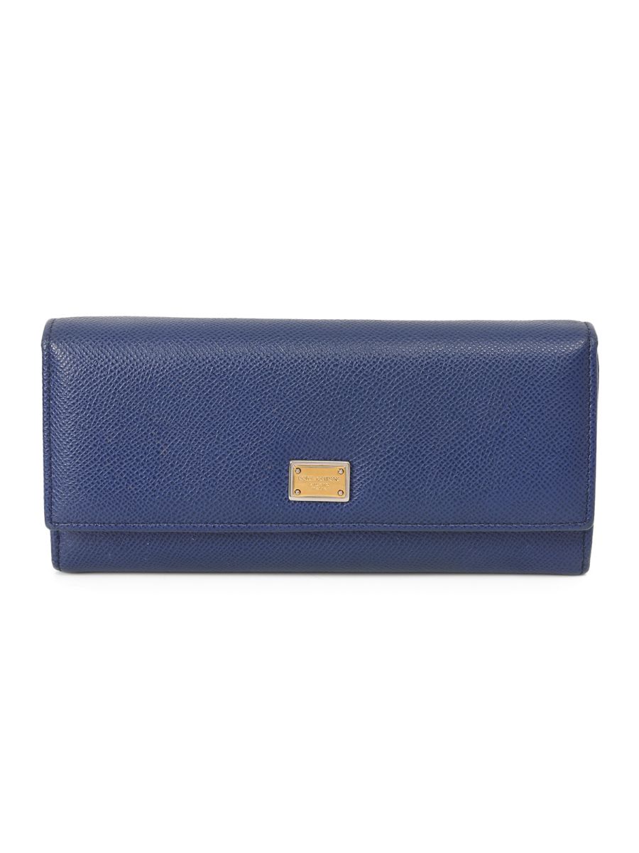 Dolce & Gabbana Blue Flap Wallet One Size