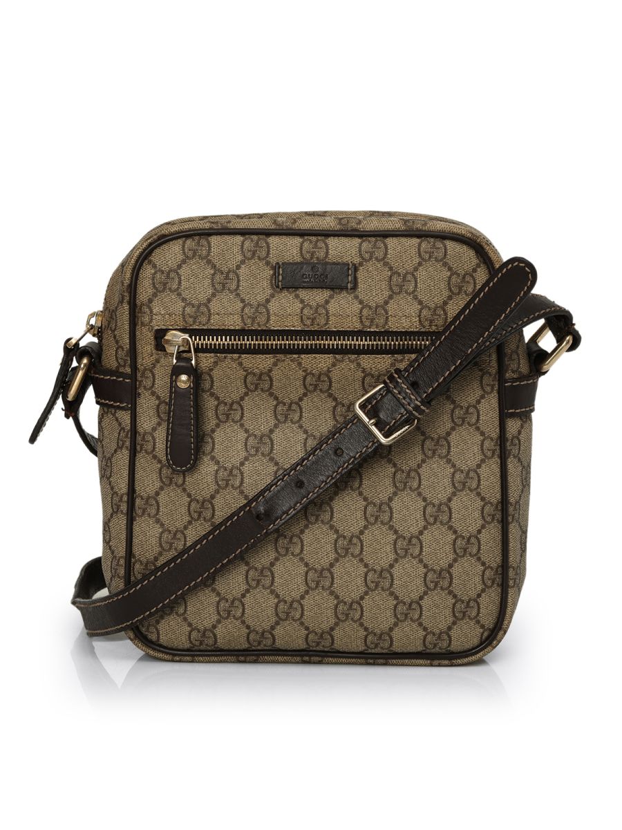 Gucci Guccissima Canvas Messenger Bag One Size
