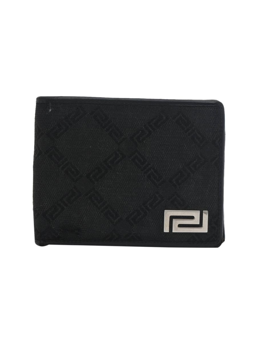 Gianni Versace Fabric Black Men’s Bifold Wallet