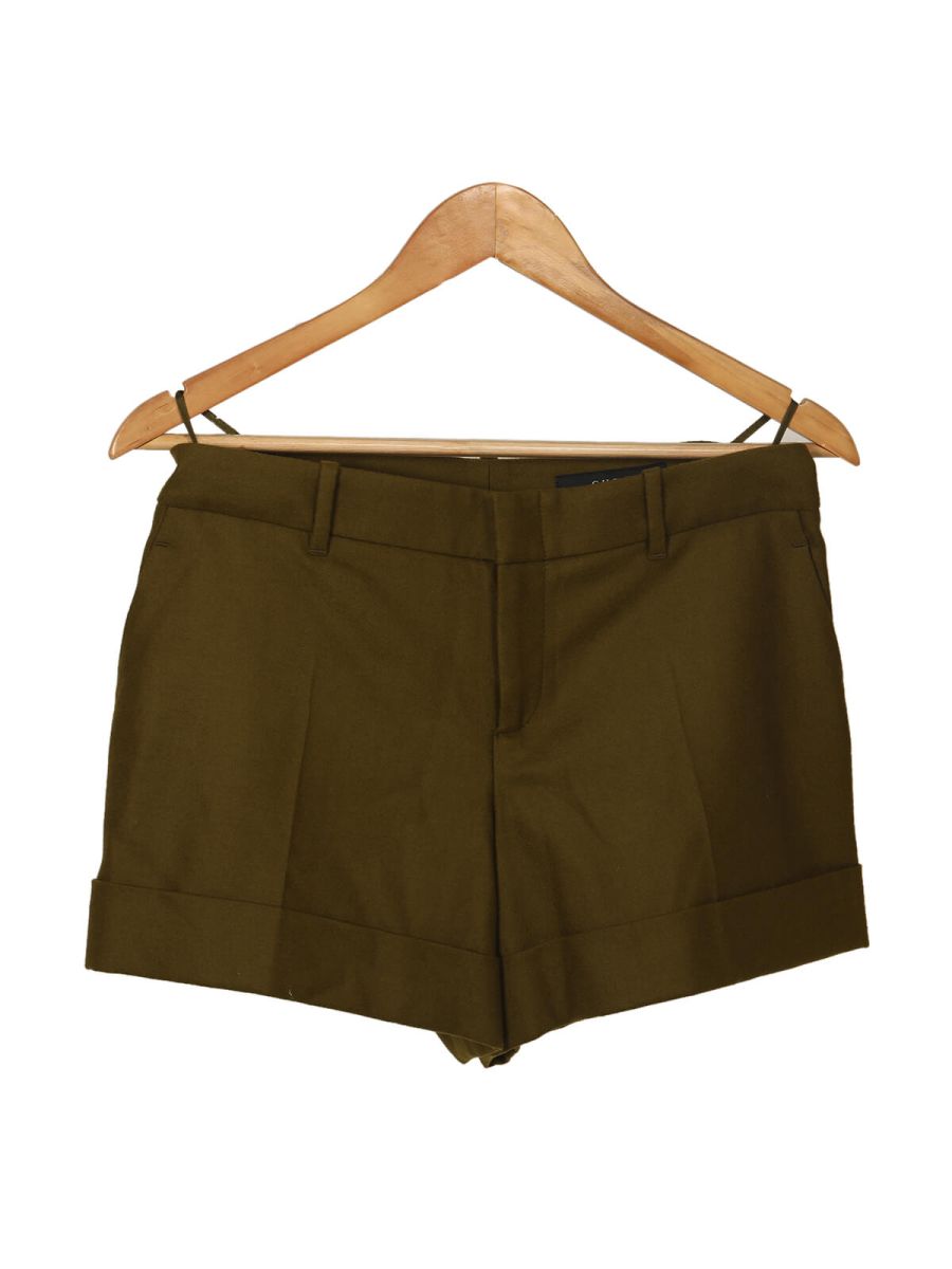Olive Green Wool Shorts/Size-40(S)