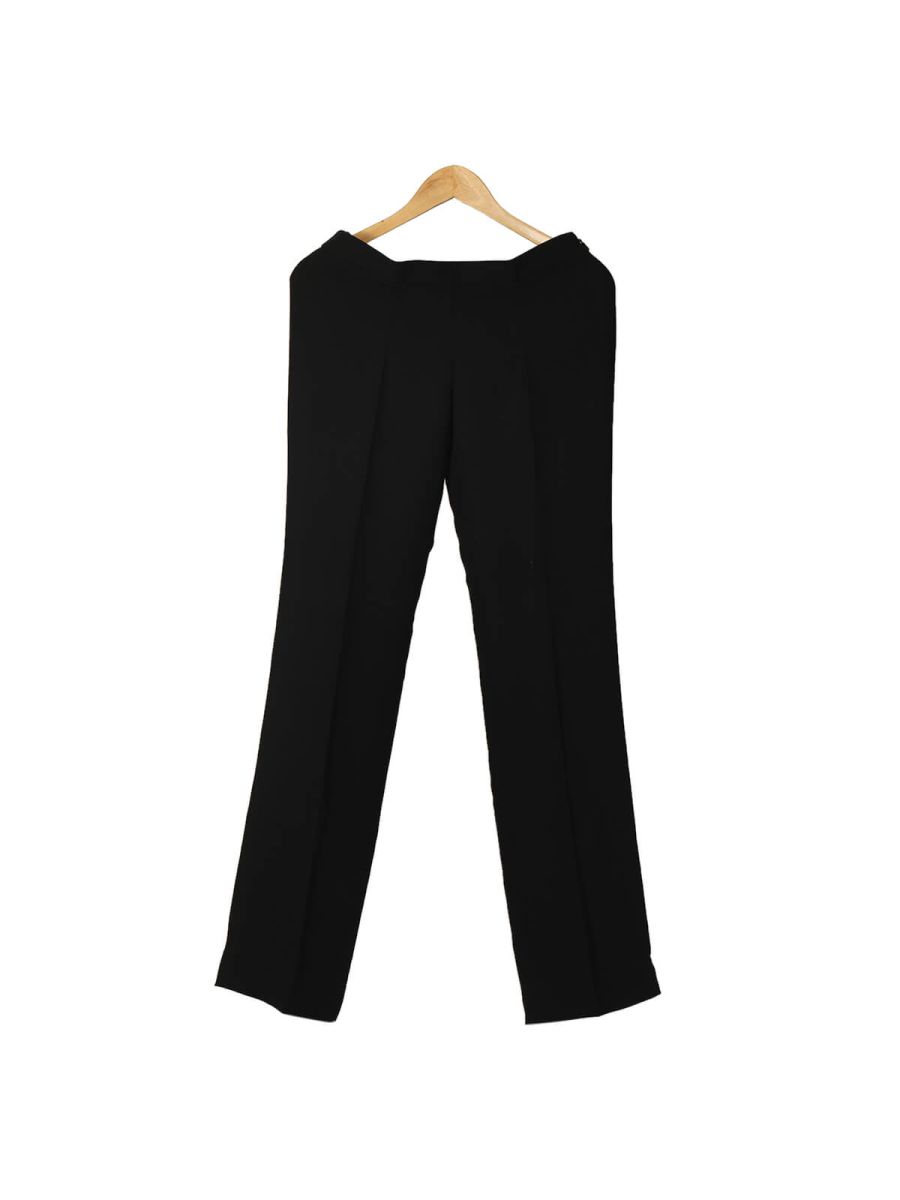 Black Silk Women's Trouser/Size-40IT