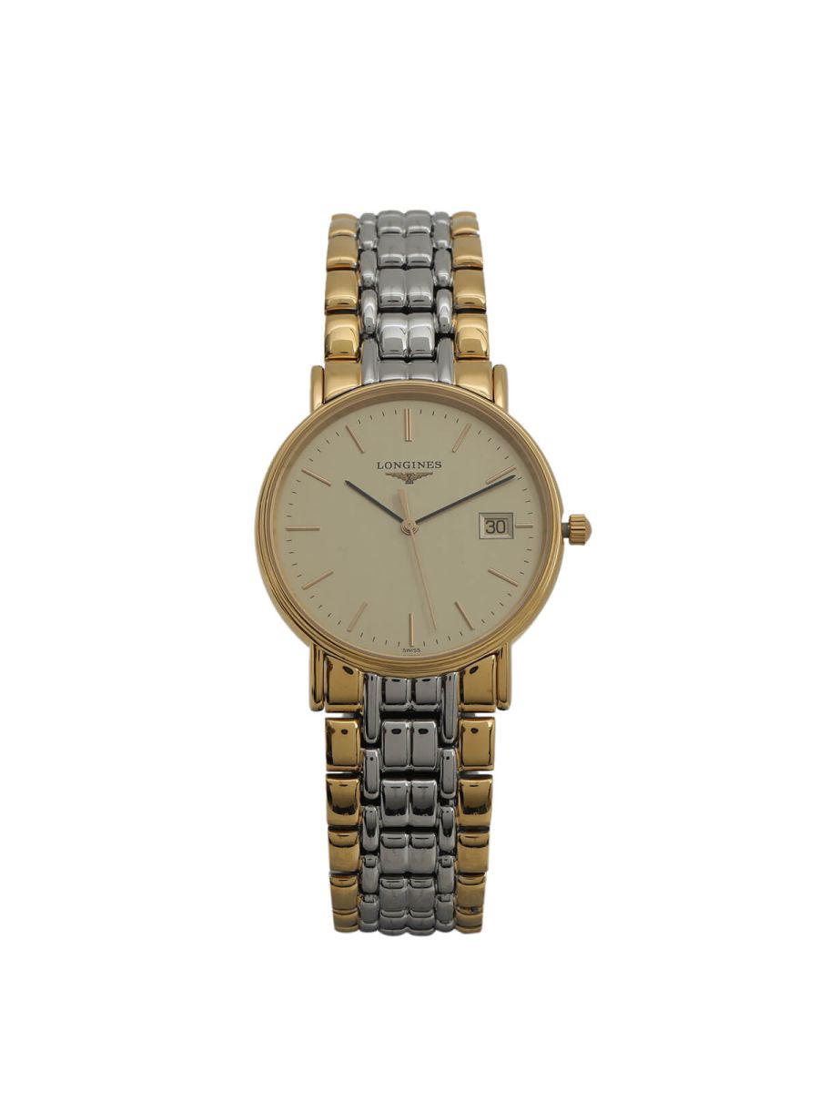 la Grande Classique De Longines Quartz Gold/Silver PVD Coating Women's Watch/Dial Size-38MM