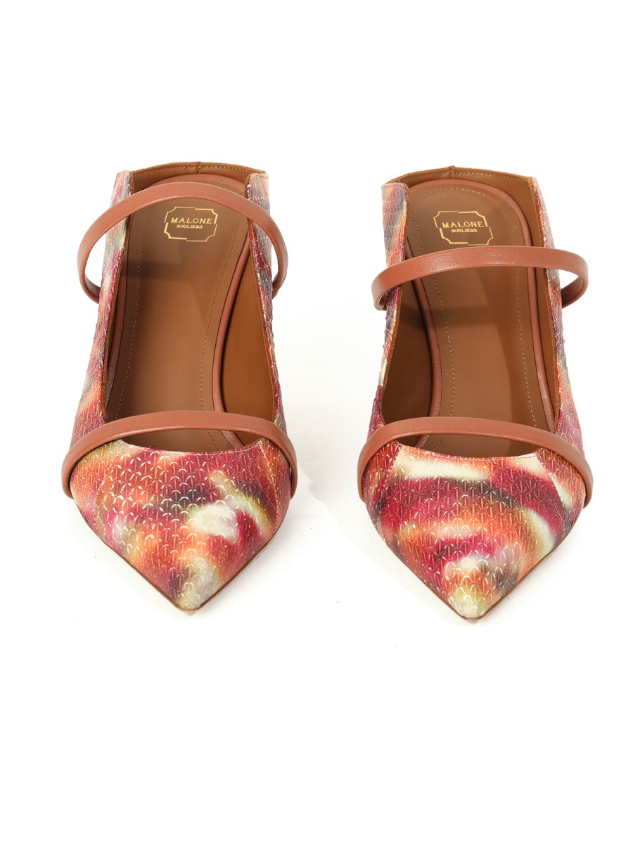 Malone Souliers Leather vero cuoio Multicolor Heels-37 Size