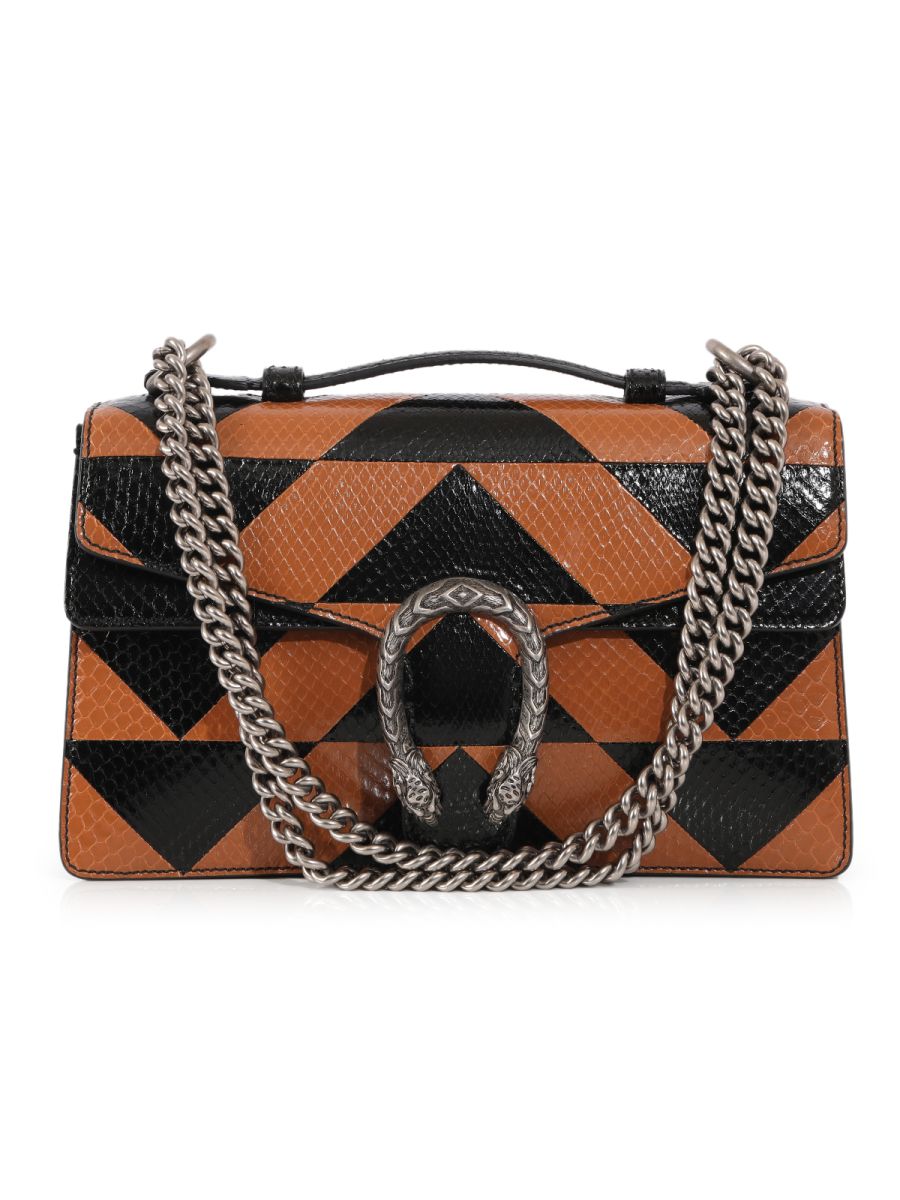 Gucci Python Leather Medium Dionysus Shoulder Handbag
