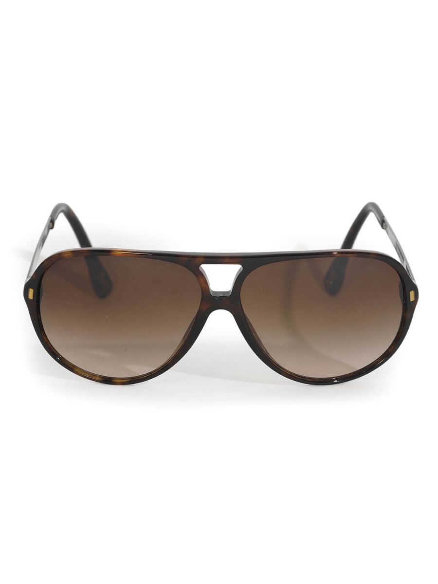 DD3065 Brown Aviators Sunglasses