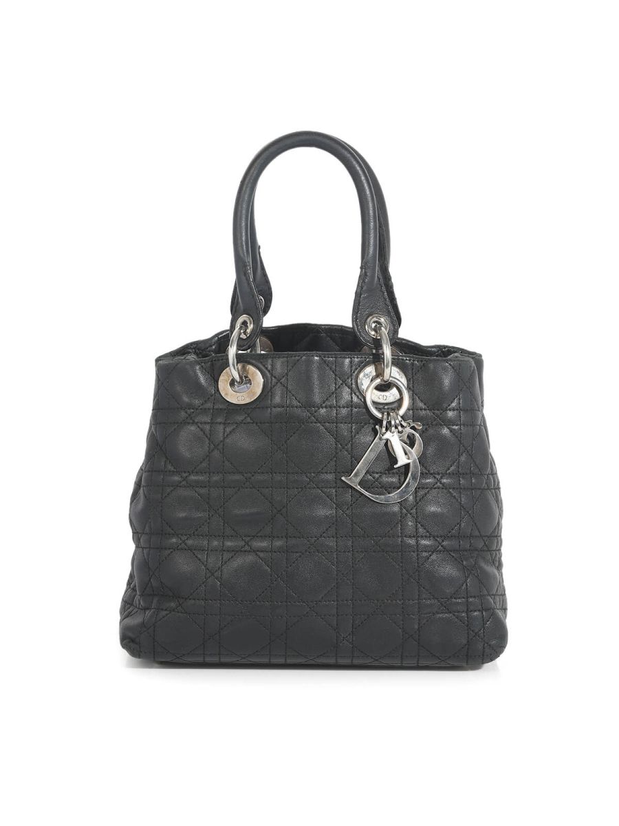 Lady Dior Black Cannage Small Handbag