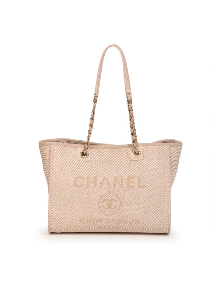 Chanel Deauville Beige Tote BagS