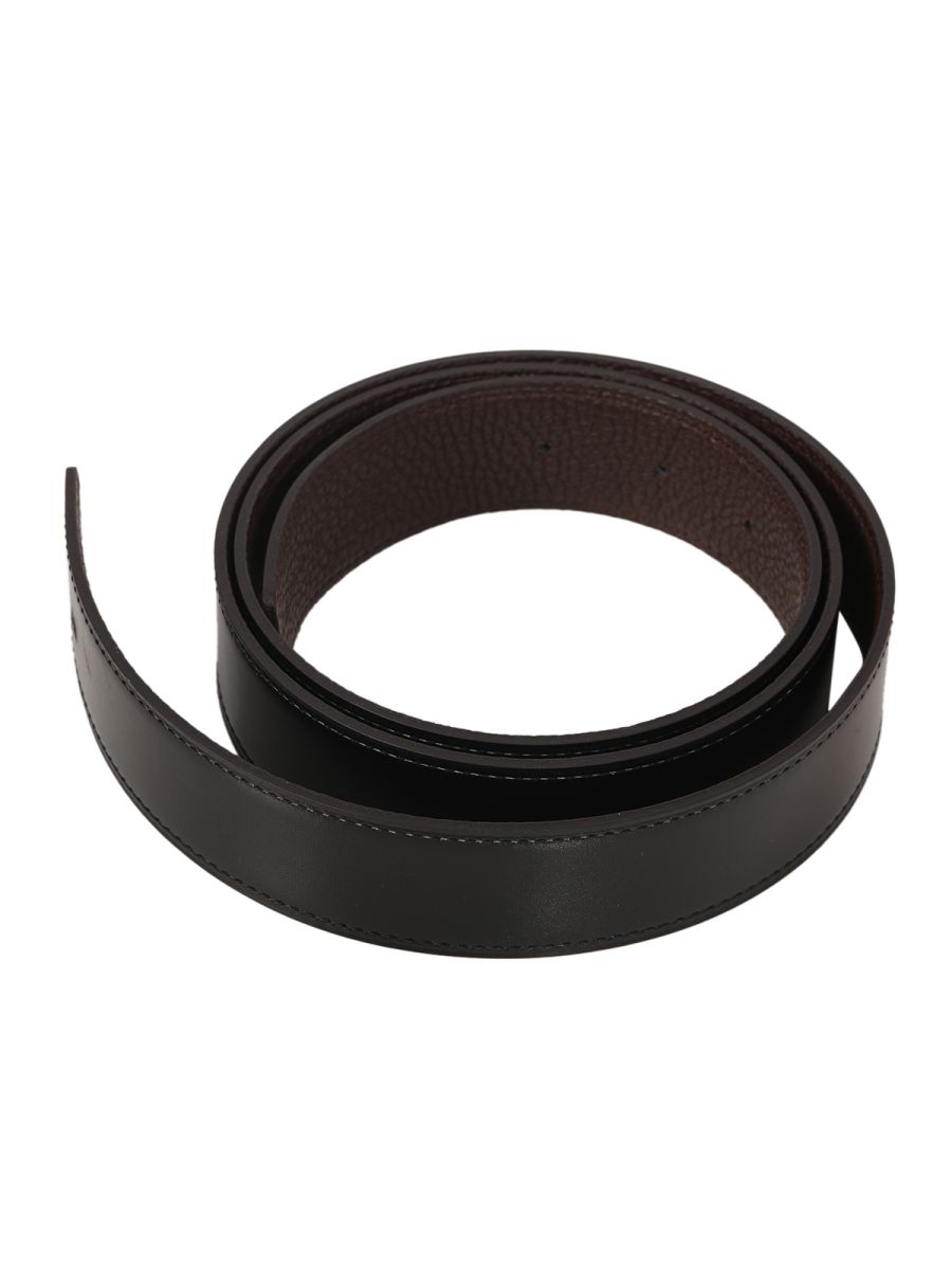 Hermes Unisex Black And Chocolate Brown Belt 100cm