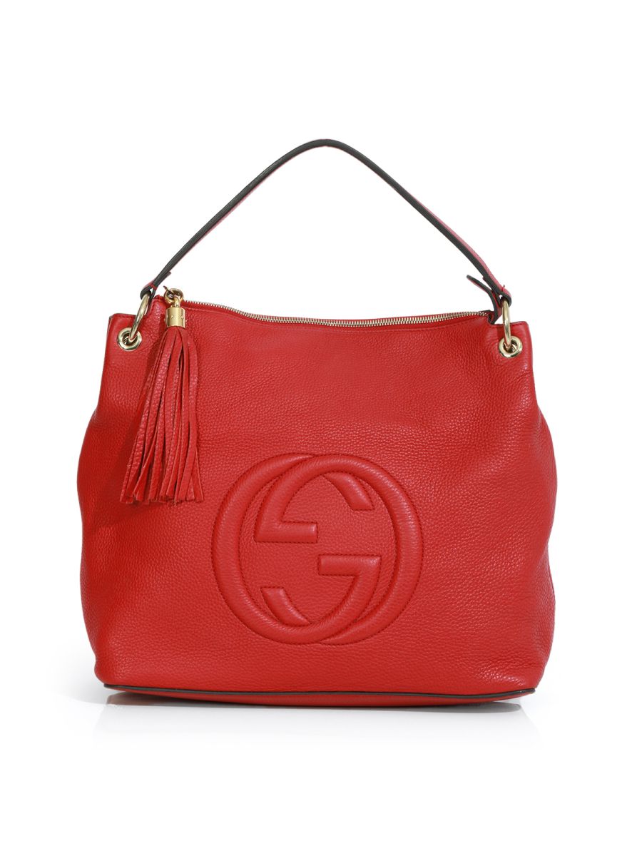 Gucci Medium Red Convertible Soho Bag