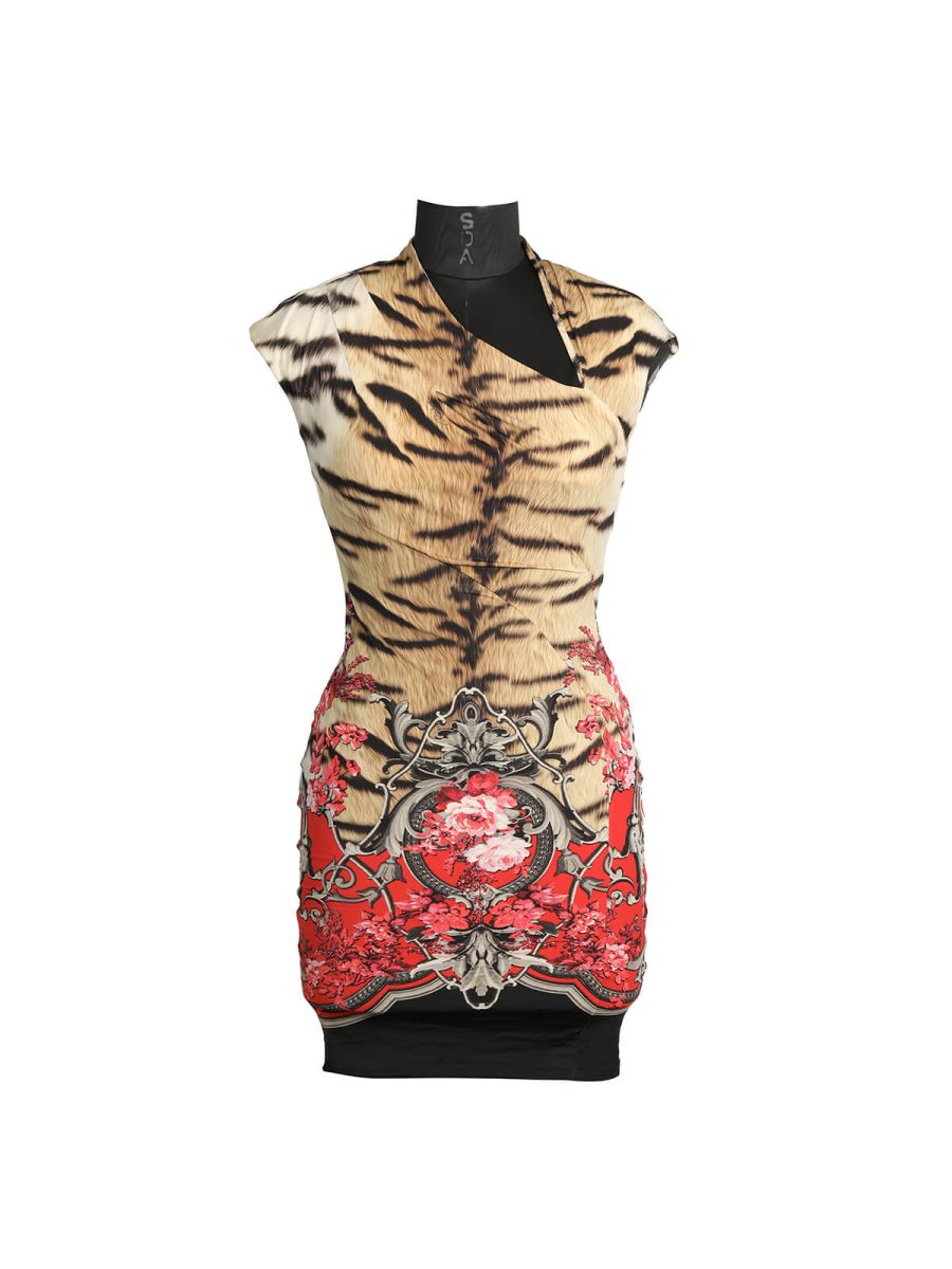 Tiger Print Dress/Size-40