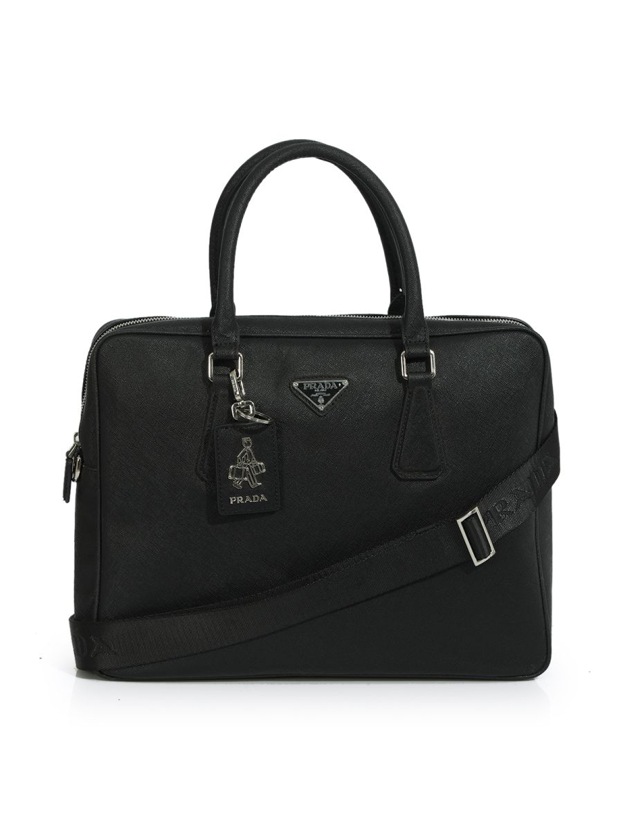Prada Saffiano Leather Briefcase Medium