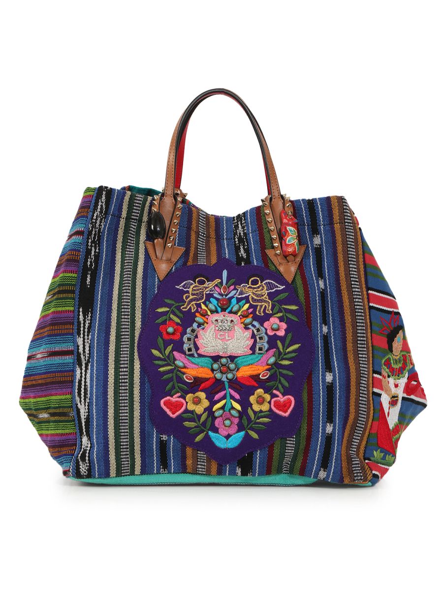 Christian Louboutin | Caba Embroidered Jacquard Large Multicolor Textile