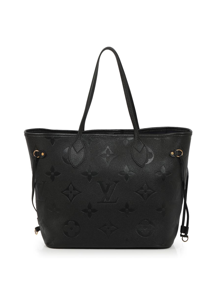 Louis Vuitton Neverfull Emprinte MM Black Tote Bag