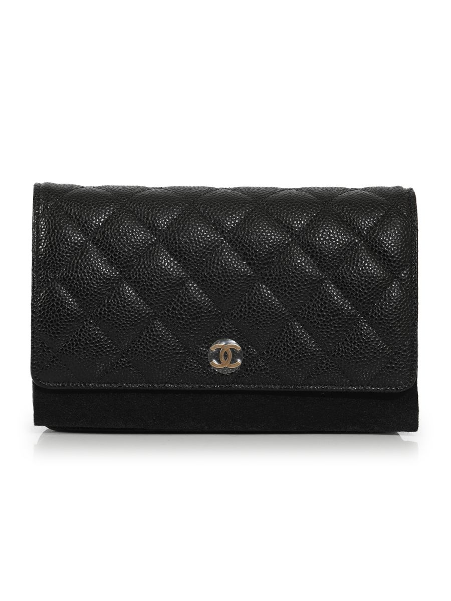 Chanel Black Caviar Leather Woc