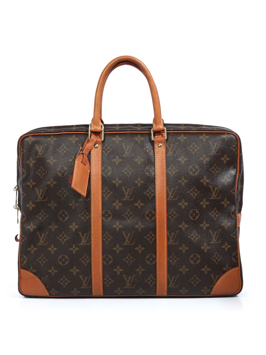 Louis Vuitton Monogram Business Bag Brief Case/ One Size