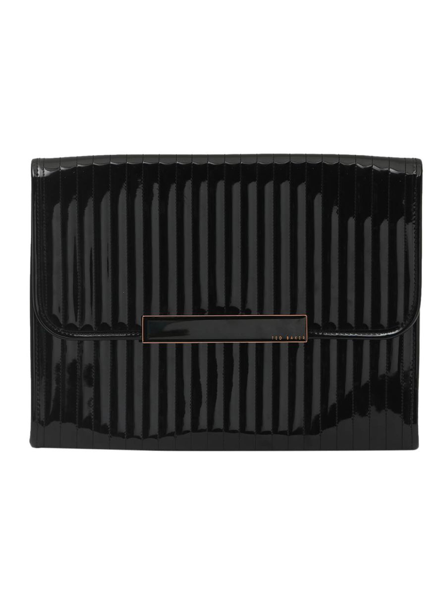 Black Patent Leather Laptop Bag