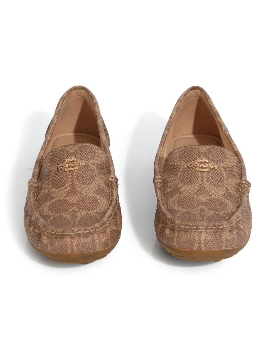 Coach Brown Monogram Women's Loafers Size: 38