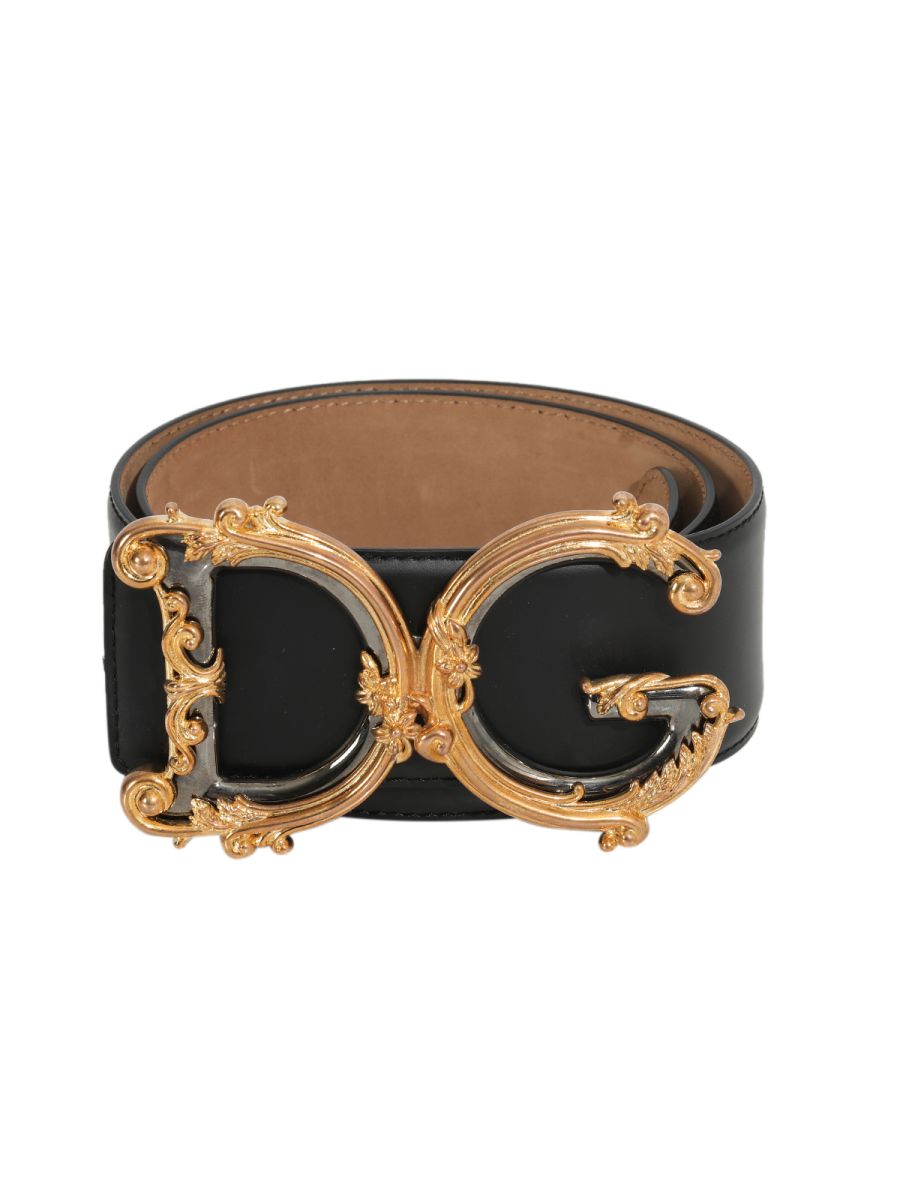 Dolce and Gabbana Baroque DG logo Belt 60mm