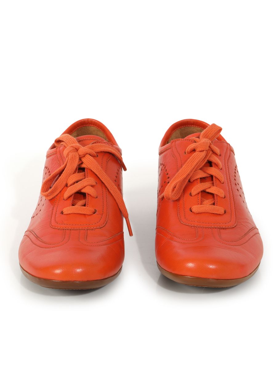 Hermes Sneakers Orange Size- 38.5