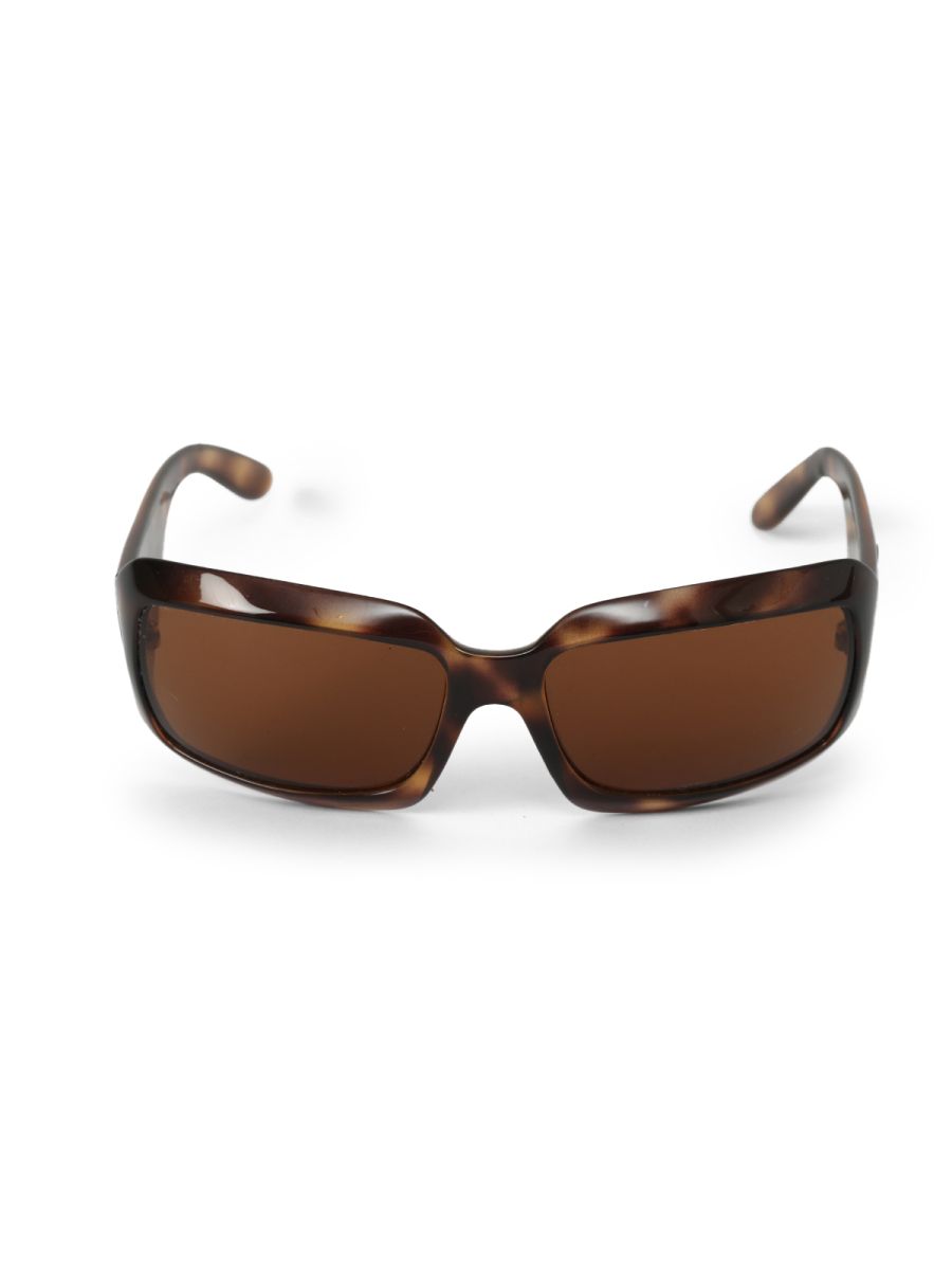 Chanel Tortoise Frame Rectangle Sunglasses Small