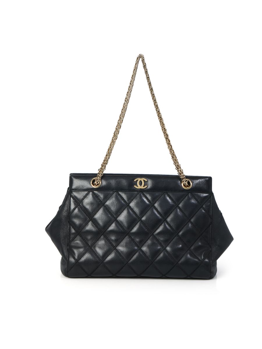 Chanel Quilted Lambskin Chain Shoulder Bag