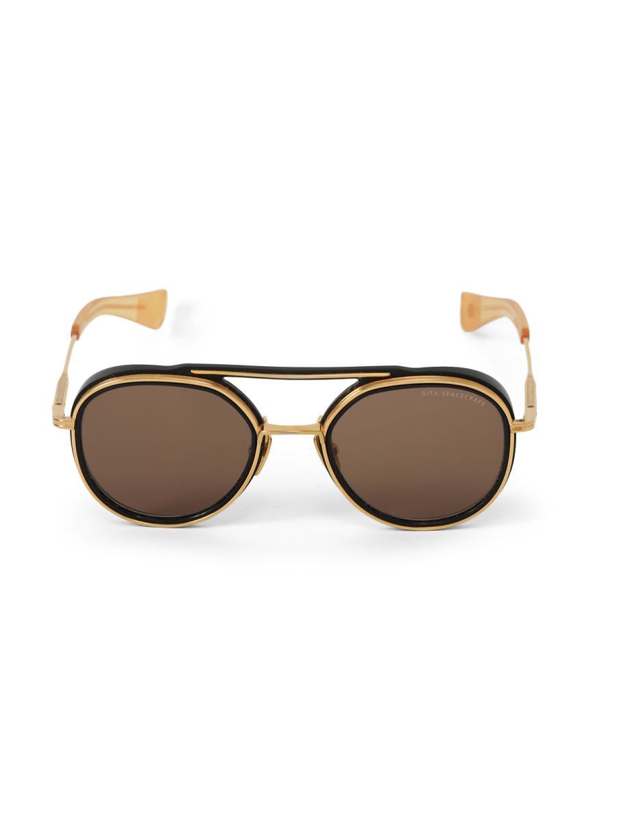 Dita 52o21-144 Black And Gold Sunglasses One Size