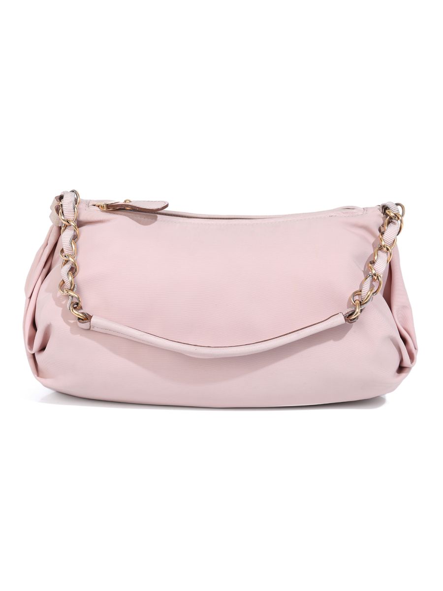 Salvatore Ferragamo Nylon Pink Shoulder Bag Medium
