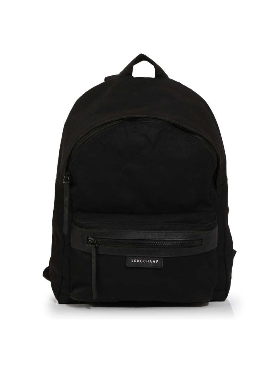 Longchamp Black Nylon Backpack Medium