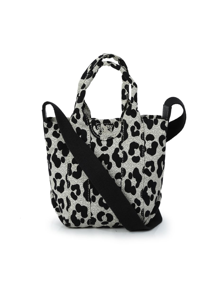 See By Chloe Leopard Print Mini Tote Crossbody Bag