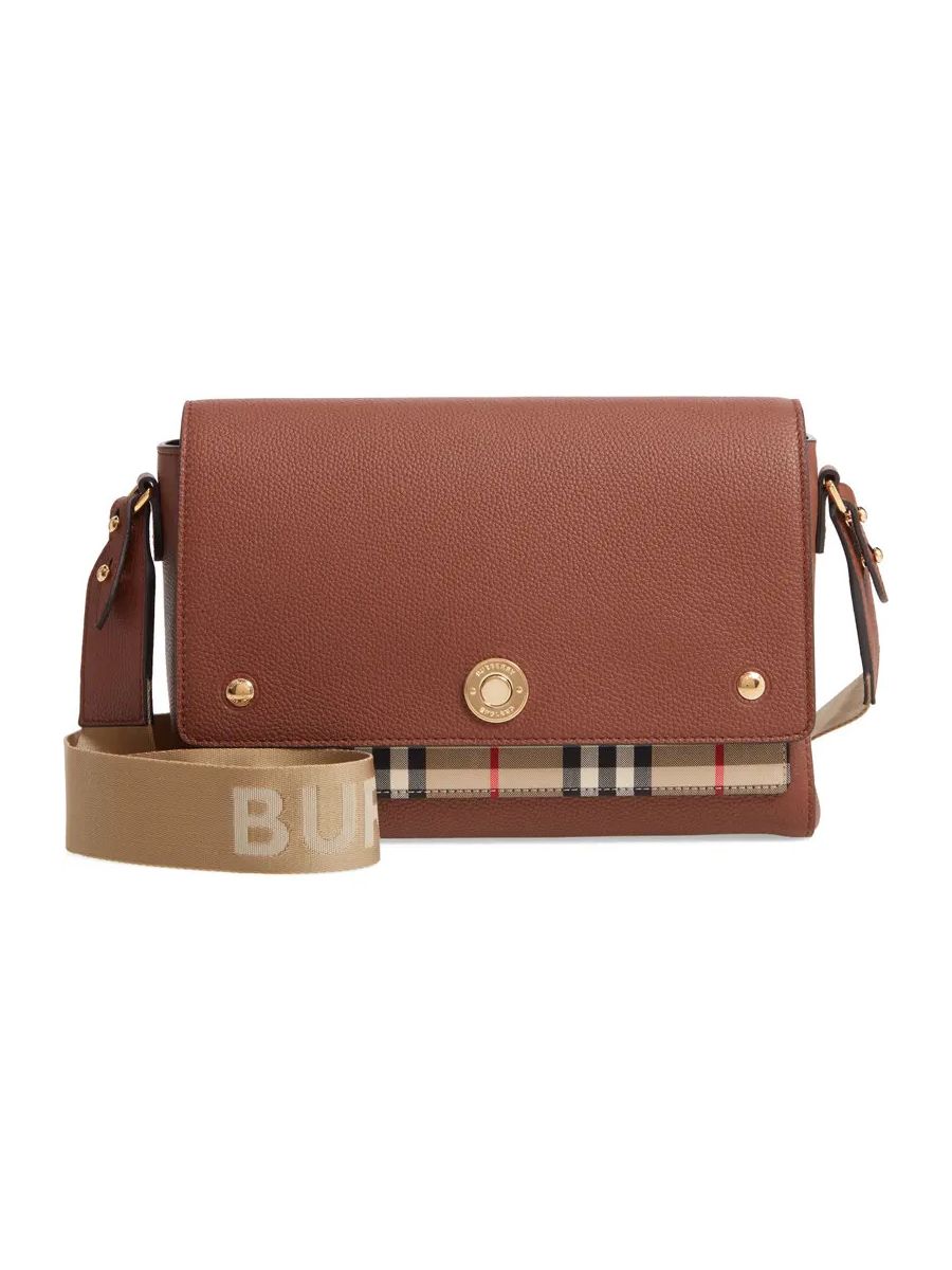 Burberry Vintage Check and Leather Note Bag
