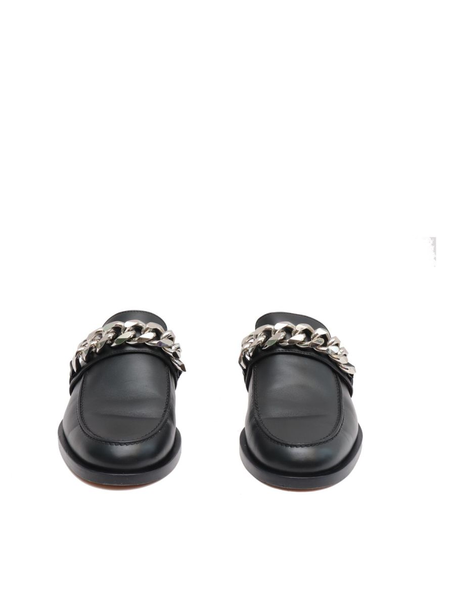 GIVENCHY chain leather flats
