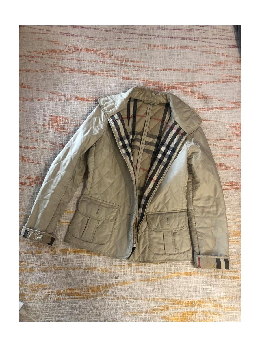 Burberry Quilted Olive Jacket Size XL