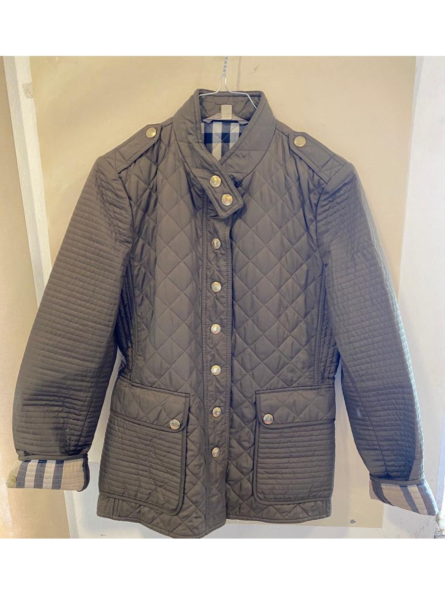 Burberry Clinched Waist Quilted Jacket