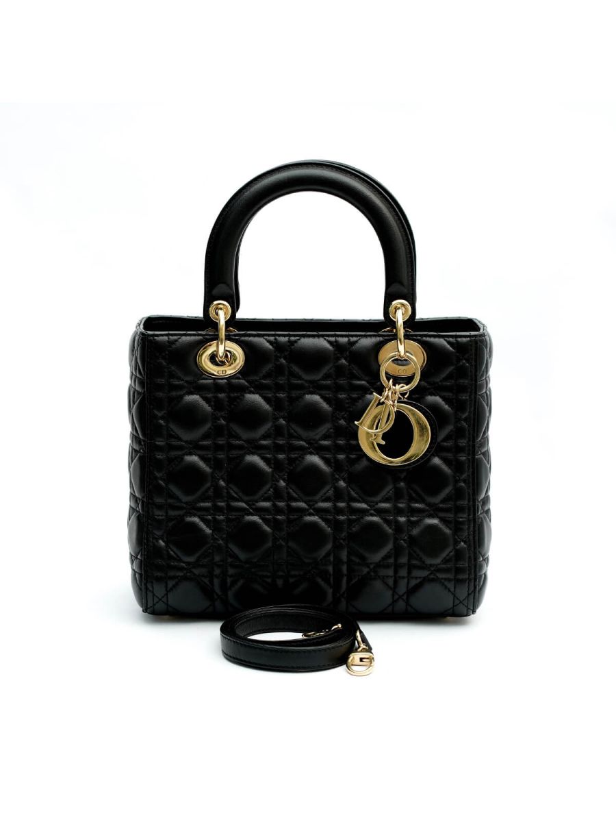 Lady Dior Medium Black Bag