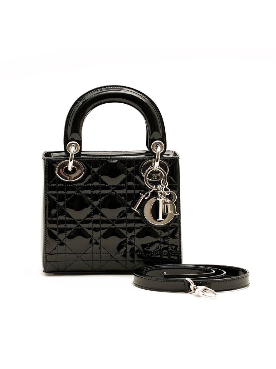 Lady Dior Patent Leather Mini Bag
