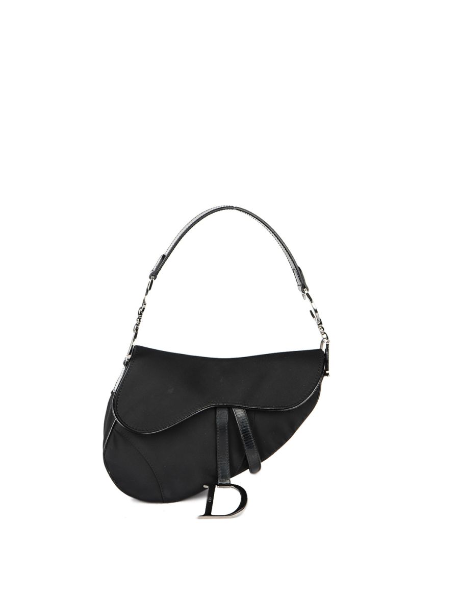  Dior Black Saddle Bag