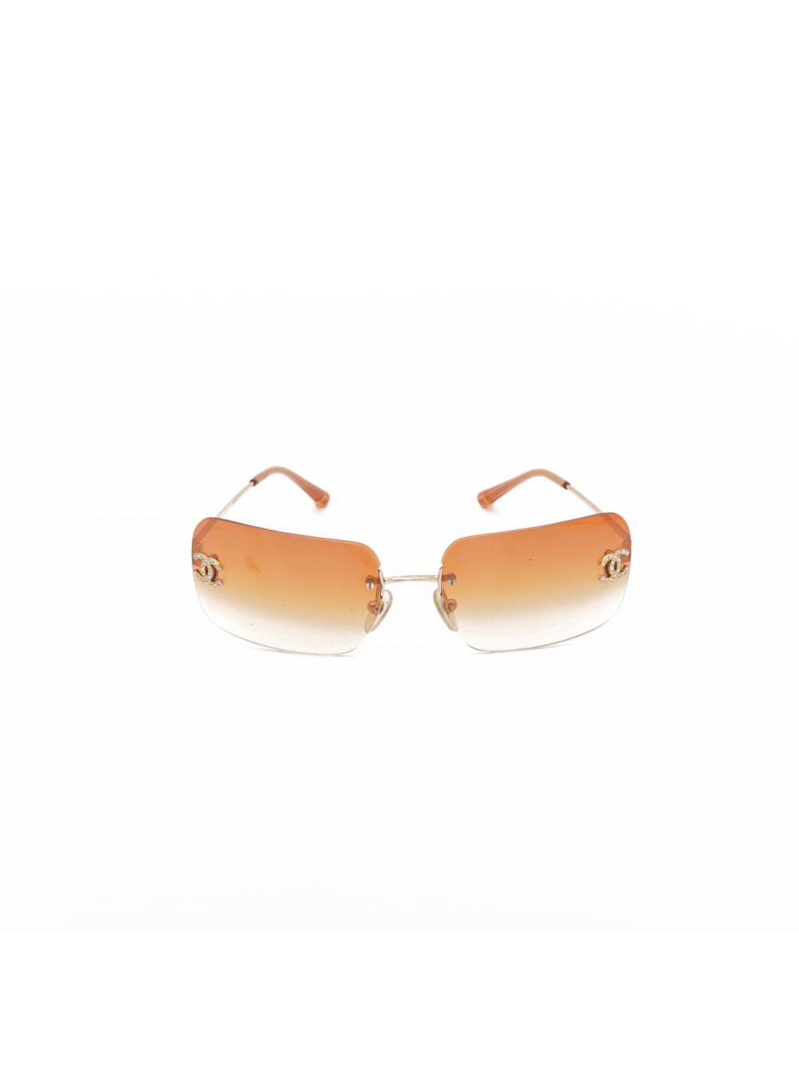 Crystal CC Rimless 4104 B 62mm Sunglasses