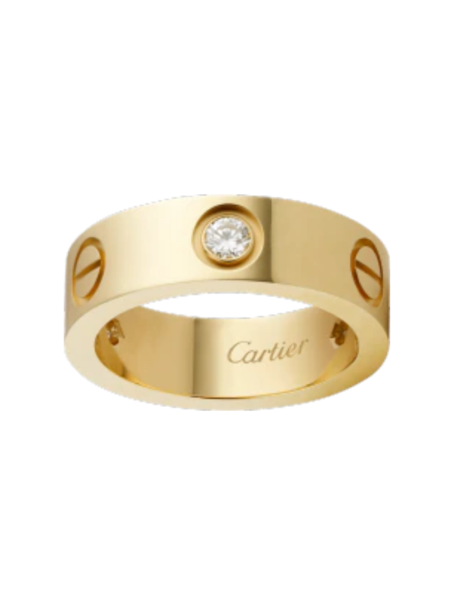 Leve Collection 18ct. Gold 950 Diamond Love Band