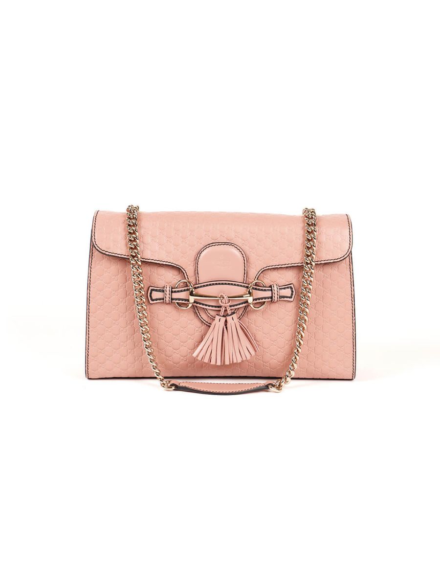 Emily Chain Medium Pink Shoulder Bag