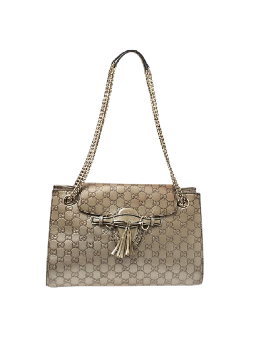 GG Guccissima Leather Large Emily Chain Shoulder Bag
