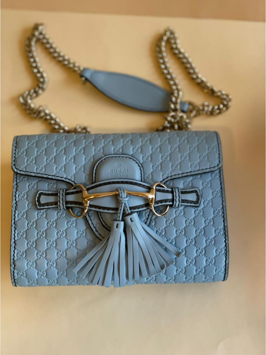 GG Microguccissima Leather Mini Emily Chain Shoulder Bag