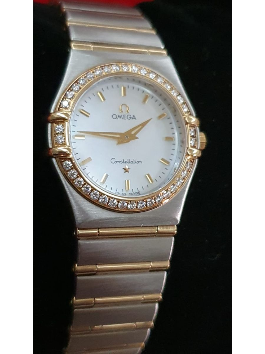 Omega Constellation Mother Of Pearls Dial Diamond Ladies Watch