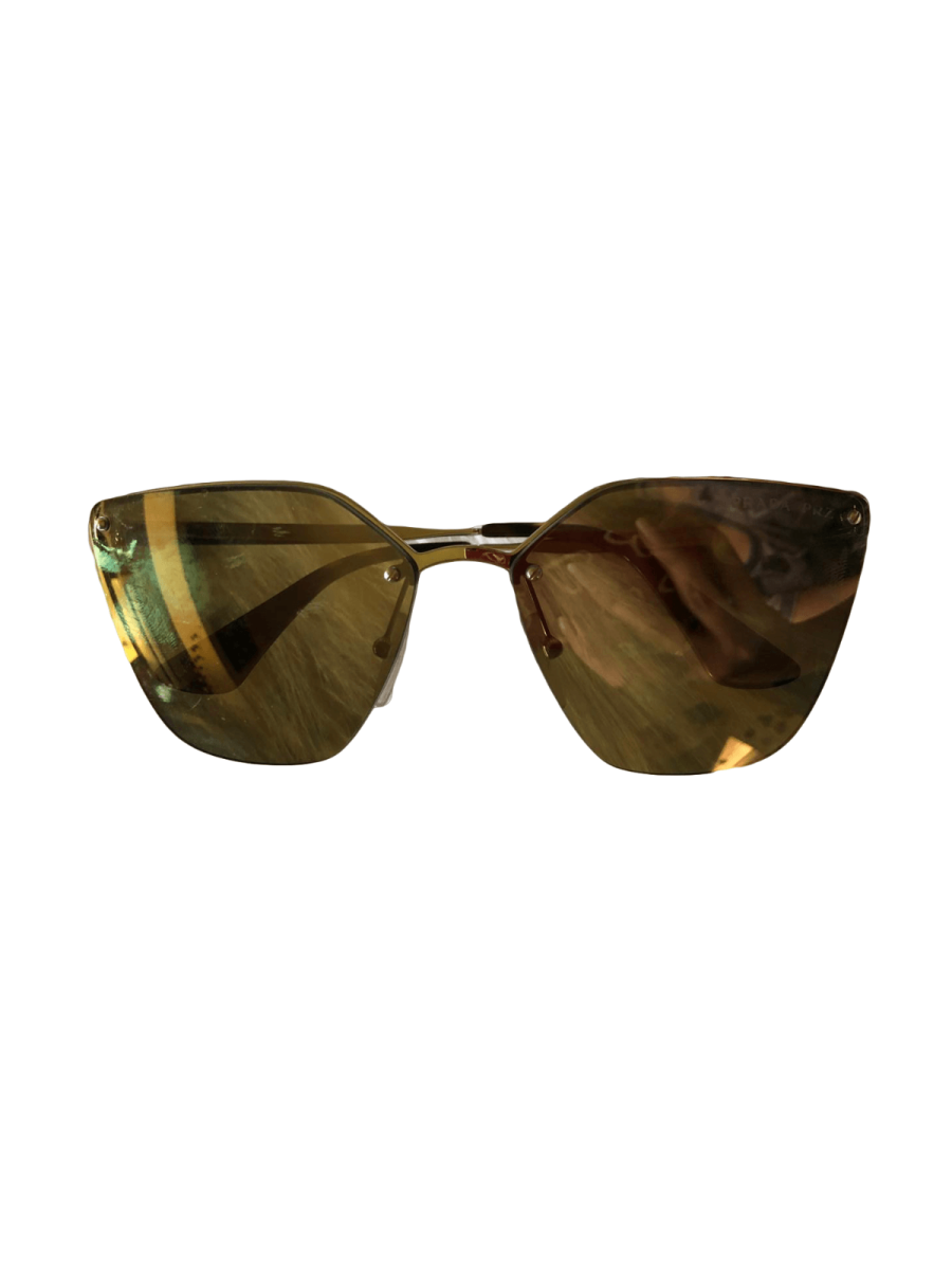 Mirror gold Gradient Cat Sunglasses