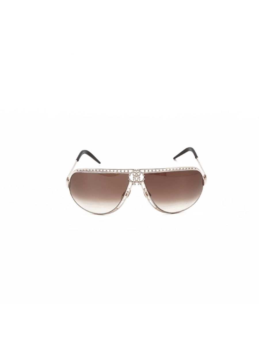 Rhinestone Rose Gold/Brown Agenore 305S Sunglasses